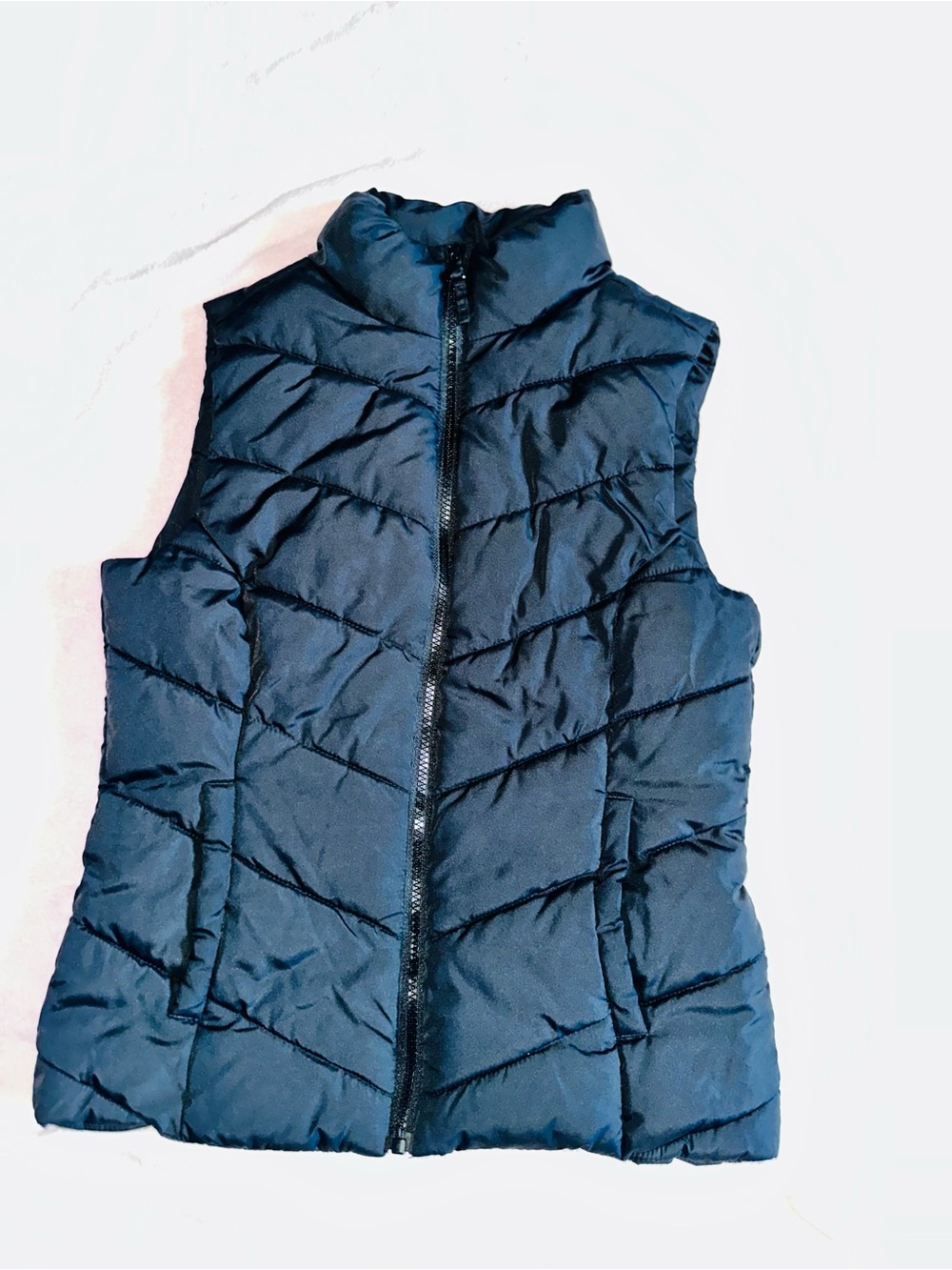 Aeropostale Women's Dark Blue Quilted Puffer Vest